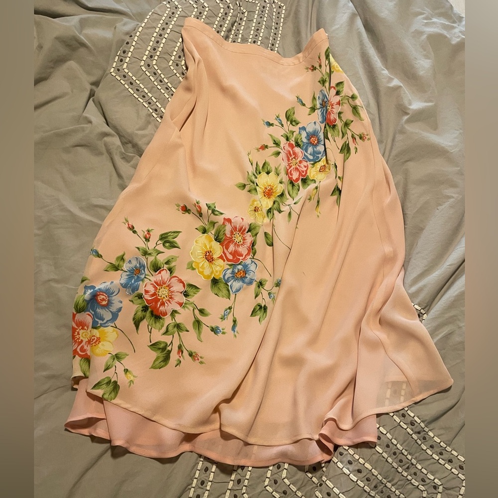 Vintage Chadwick’s floral chiffon midi skirt